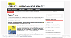 Desktop Screenshot of lesdroitshumainsaucoeurdelacite.org