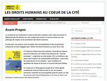 Tablet Screenshot of lesdroitshumainsaucoeurdelacite.org